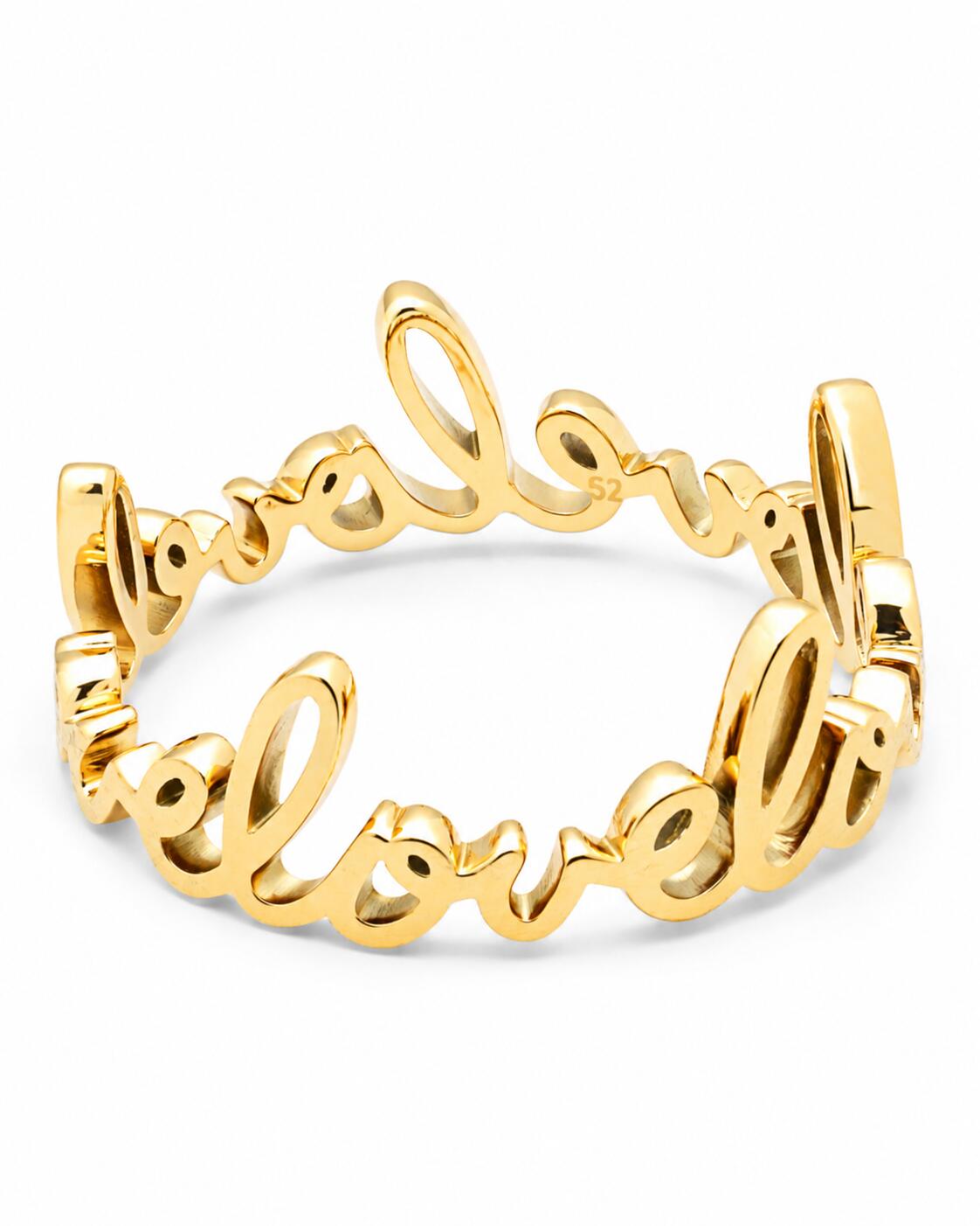 For My Love ring - forgyldt